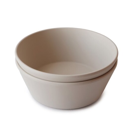 mushie Bowl 2 stykker, Vanilje