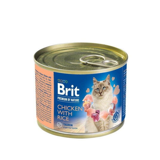 Brit Premium By Nature Cat Chicken With Rice 200 G