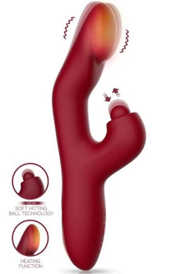 Velter Soft Clit Hitting Ball With Vibration & Heat