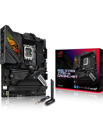 ASUS ROG STRIX Z790-H GAMING WIFI Hovedkort - Intel Z790 - Intel LGA1700 socket - DDR5 RAM - ATX