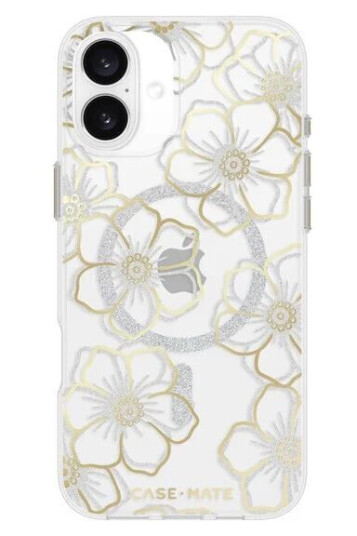 Case Mate Floral Gems Gold MagSafe iPhone 16 Plus