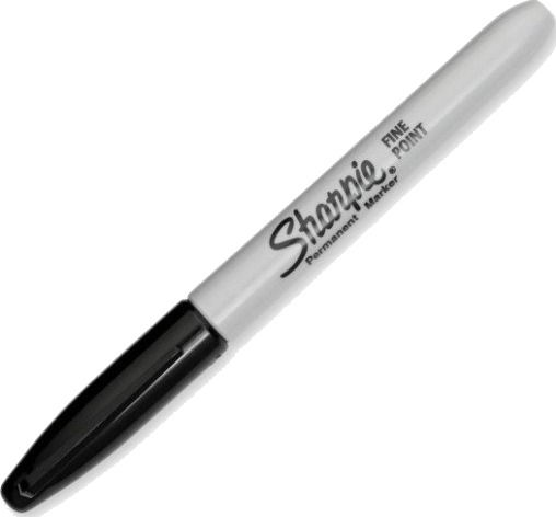 Sharpie Fine Markeringstusj Ass. farger Sort