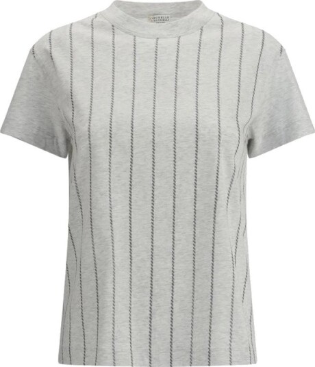 Brunello Cucinelli Dame Topper Hvit L,
