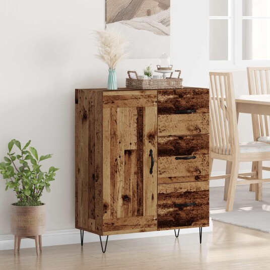 Serviesskap Gammelt tre 69,5 x 34 x 90 cm Konstruert tre Serviesskap Gammelt tre 69,5 x 34 x 90 cm Konstruert tre