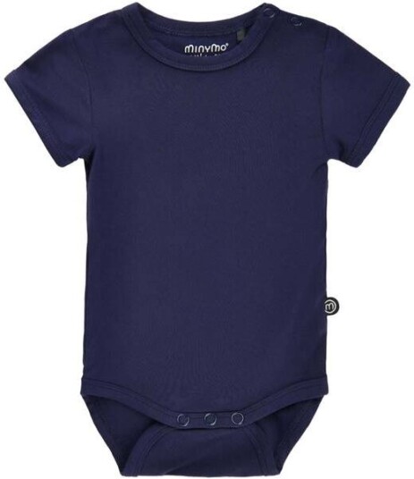 MinyMo kortermet body i bambus dark navy