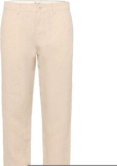 Knowledge Cotton Apparel Chuck Regular Linen Pants Beige 30 x 32