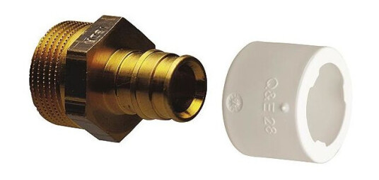 Uponor 1870202 Nippel rett utvendig gjenge 10 x 15 mm Installasjon