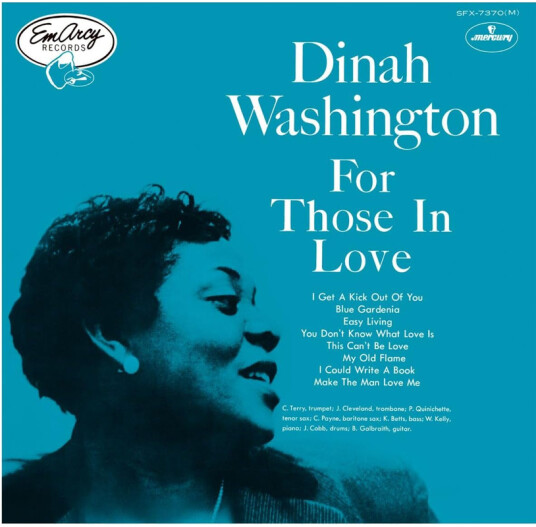 Dinah Washington For Those In Love CD