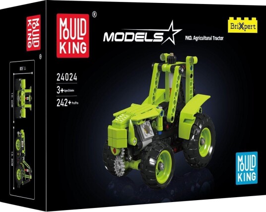 Mould King 24024 Bondegård Traktor Byggesett 3+ År 242 Deler