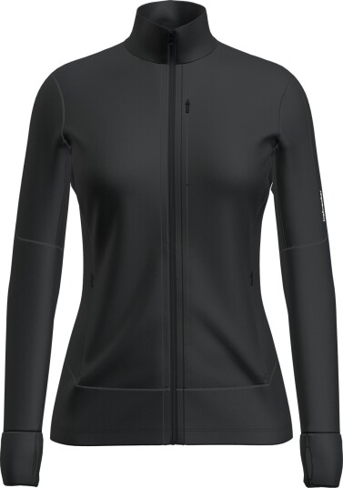 Icebreaker Women's Merino 260 Quantum Iv Longlseeve Zip Black L