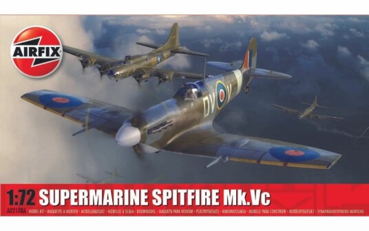 Airfix 1/72 Supermarine Spitfire Mk.Vc Modellbyggesett - 73 Deler