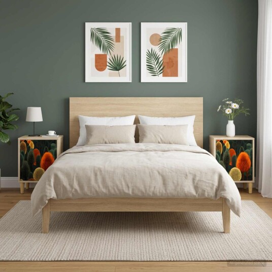 vidaXL Nattbordskap ZAANDAM 2 stk. Sonoma eik 36 x 33 x 50 cm