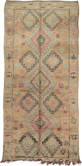 Kelim teppe Marokkansk Azilal Special Edition 390 x 190 cm Størrelse: 390 x 190 cm