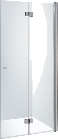 Brasta Simona dusjdør, 97,3 cm, høyre, klart glass, krom profil