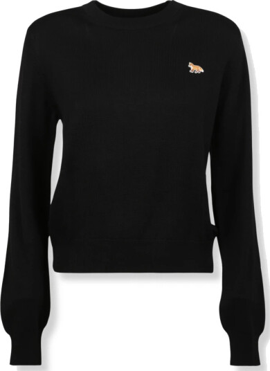 Maison Kitsuné Dame Strikkevarer Svart M,