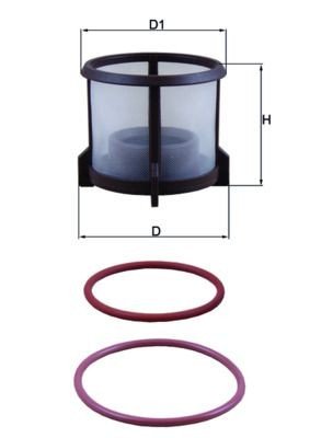 Drivstoffilter MAHLE ORIGINAL KX 72D2 Drivstoffilter MAHLE ORIGINAL KX 72D2
