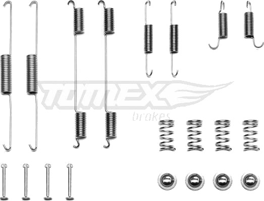 Tilbehørsett bremsesko TOMEX brakes TX 41 79 Tilbehørsett bremsesko TOMEX brakes TX 41 79
