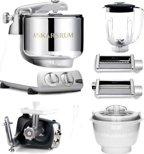 Ankarsrum Assistent Original kjøkkenmaskin med middagspakke glossy white