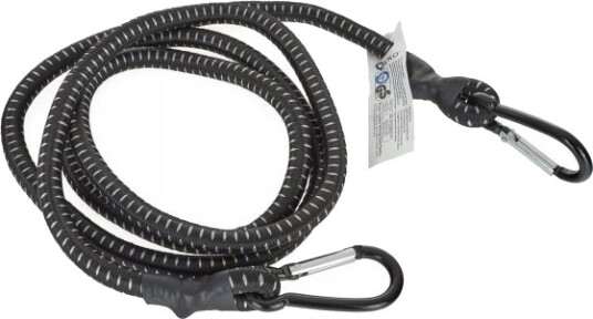 Geko Transportgummi For Sikring Av Bagasje + Karabinkroker 10 Mm X 180 Cm 40