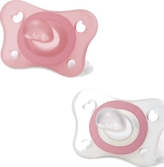 Chicco PhysioForma Mini Soft Silikonsmokk 2 stk 2+mnd Rosa