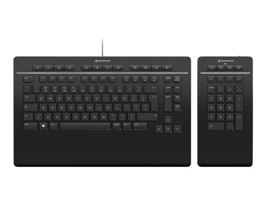 3Dconnexion Keyboard Pro With Numpad - Sett Med Tastatur Og Numerisk Tastatur - Usb - Qwerty - Us International