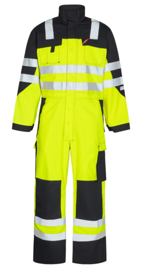 Engel Safety+ EN ISO 20471 Multinorm kjeledress Hivis Gul/Svart SEW-4235-825-3820 XL