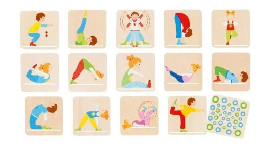 Goki Wooden Memo Game Gymnastics 32 pcs.
