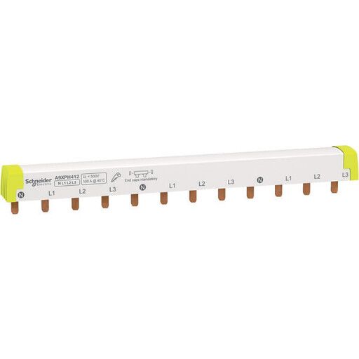 Schneider Electric Acti9 comb busbar - 3l+n - 18 mm pitch - 12 modules - 100 a (3606480485060)
