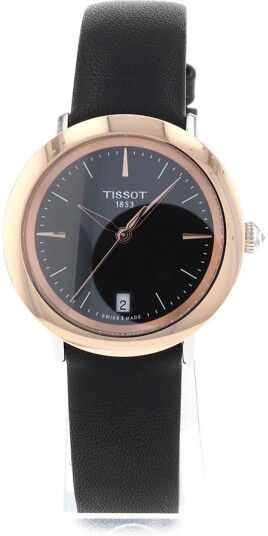 Tissot Dameklokke T929.210.46.051.00 T Gold Sort/Lær Ø33 mm Tissot Dameklokke T929.210.46.051.00 T Gold Sort/Lær Ø33 mm