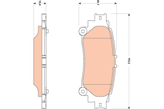 Bremseklosser TRW GDB3497