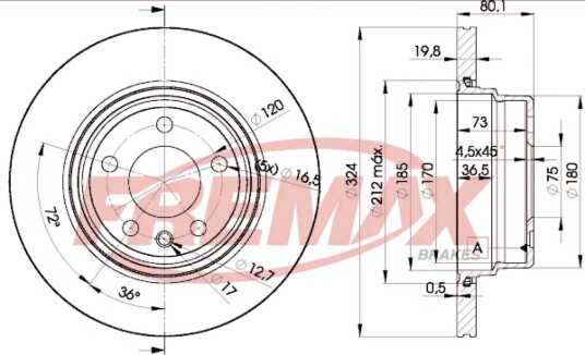 Bremseskive FREMAX BD-6849