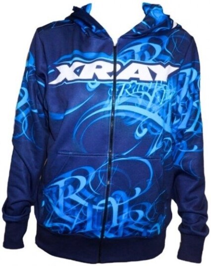 XRAY Sweater Hooded with Zipper HD - Blue (XL)
