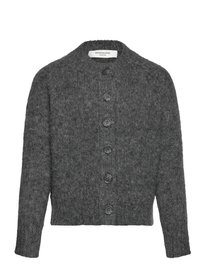 Rosemunde Kids Rktulip Wool Blend Ls Short Cardiga Grey 128 Rosemunde Kids Rktulip Wool Blend Ls Short Cardiga Grey 128