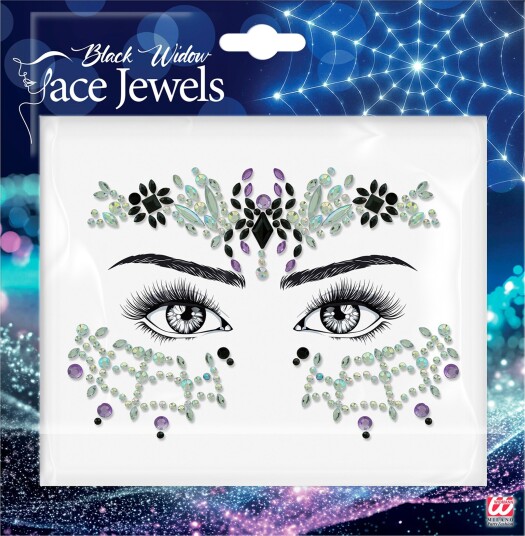 Widmann Face Jewels Black Widow 15604