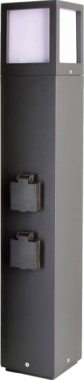 Deko Light 733064 Facado Sokkel Utevegg /Stolpebelysning E27 20 W Mørkegrå