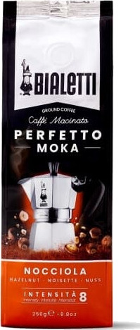 Bialetti Perfect Moka Hasselnøtt 250 g Medium restet Kaffe Taske