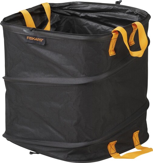 Fiskars Ergo Pop-Up Hagesekk 73L Svart - Effektiv Oppbevaring for Hageavfall