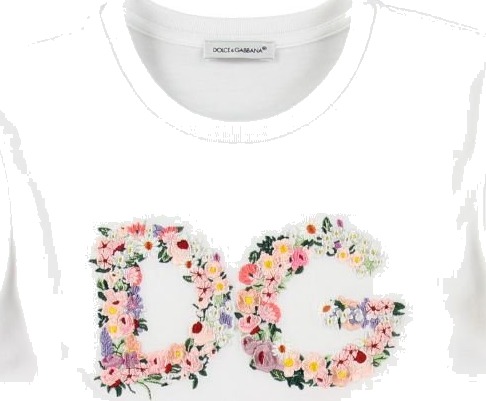 Dolce & Gabbana T skjorte Country Hvit m. Plommebror Dolce & Gabbana 12 år 152 T skjorte