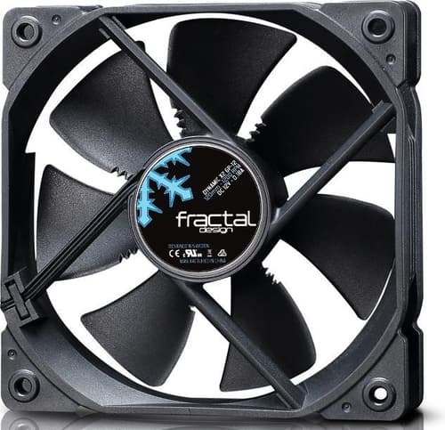 Fractal Design Dynamic GP-12 120mm Kabinettvifte Sort med Lavt Støynivå