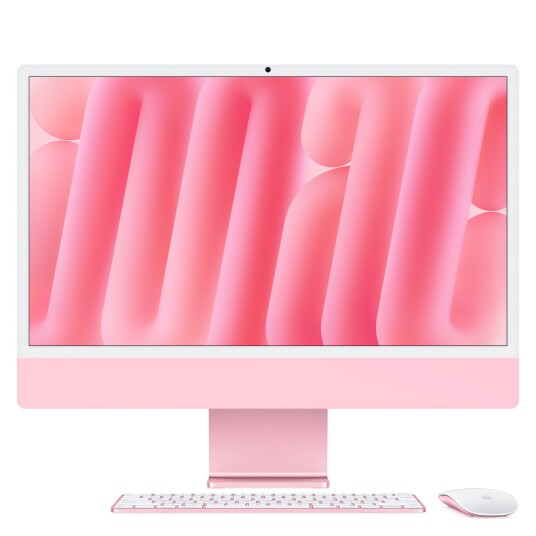 Apple iMac 24" M4 10-Core Stasjonær PC med 512GB SSD i Rosa Apple iMac 24" M4 10-Core Stasjonær PC med 512GB SSD i Rosa