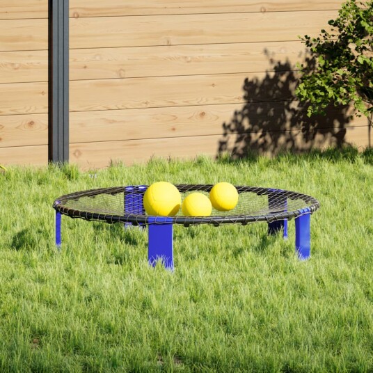 vidaXL Roundnettsett med 3 baller og ekstra pumpe Ø90x20 cm