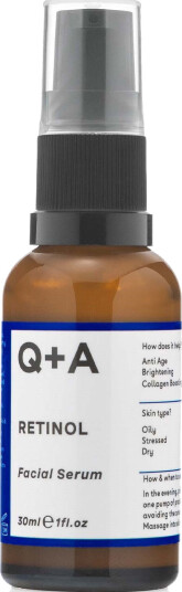Q+A 0.2% Retinol Ansiktsserum 30 ml - Forbedrer Hudtekstur og Kollagenproduksjon Q+A 0.2% Retinol Ansiktsserum 30 ml - Forbedrer Hudtekstur og Kollagenproduksjon