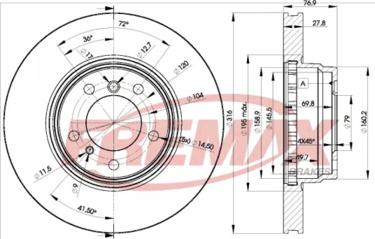 Bremseskive FREMAX BD-2093