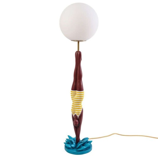 Seletti Lady Diver Bordlampe Gul/ Multifarget Seletti Lady Diver Bordlampe Gul/ Multifarget