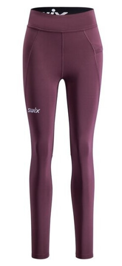 Swix Pace High Waist Tights W Plum S Swix Pace High Waist Tights W Plum S