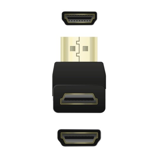 Qnect HDMI vinkel a-a 103865 Qnect HDMI vinkel a-a 103865