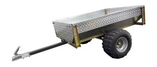 TIPPVOGN ATV 500 KG MED GALVANISERT DØRKPLATE TIPPVOGN ATV 500 KG MED GALVANISERT DØRKPLATE