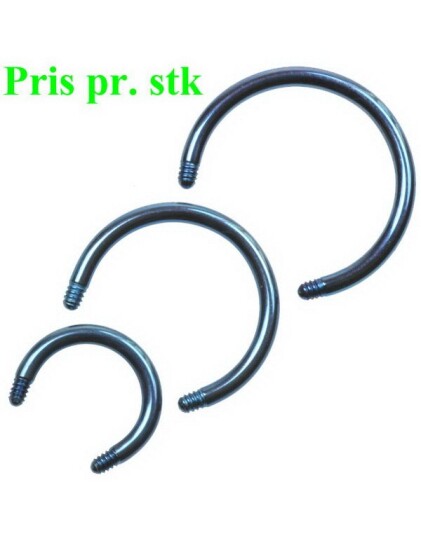 Utgått 6 x 12 mm Blå Rund stang Titan stang