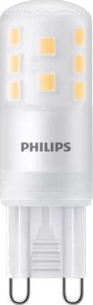 Philips Led   Led Lyspære   Form: Kapsel   Mattslipt Finish   G9   3.7 W Ekvivalent 40 W   Klasse E   Varmt Hvitt Lys   2700 K En Pakke 2
