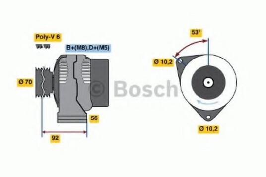 Dynamo BOSCH 0 986 039 300 Dynamo BOSCH 0 986 039 300